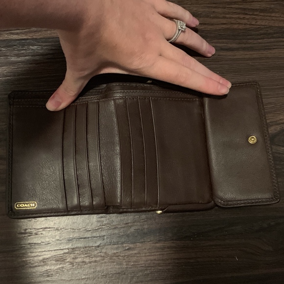 Coach Leather Trifold Wallet - Picture 3 of 4